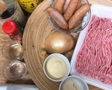 ふわふわ！ソーセージ入り豚つくね作り方1写真