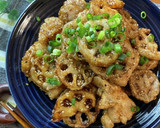 揚げずに簡単♡むね肉とれんこんの甘辛揚げ作り方6写真