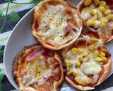 餃子の皮de簡単♡サクサクミニピザ作り方3写真