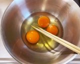 こどもがつくる だし巻き玉子☆作り方1写真