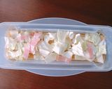 レンジde簡単♡コンソメバター醤油パスタ作り方1写真