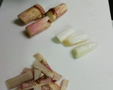 ウドと絹さやのおろし和え作り方1写真