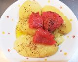 オリーブオイルとレモンでタラモサラダ作り方4写真