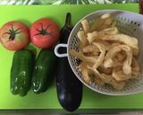 夏野菜と薄揚げのチーズ焼き作り方1写真