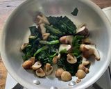 糖質制限!ポルチーニクリームパスタ作り方4写真