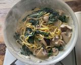 糖質制限!ポルチーニクリームパスタ作り方5写真