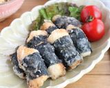 ごはんがすすむ！鶏むね肉の海苔巻き揚げ作り方3写真