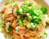 明太子・しいたけ・青ねぎの和風パスタ作り方6写真