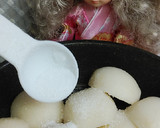 リカちゃん♡絹さやとさといも煮つけたん♪作り方3写真