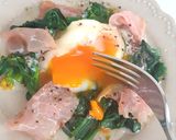 豆乳マスタード♪菜花＆生ハム温玉のっけ☆作り方16写真