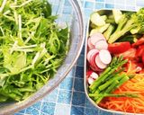 手作り和風ドレッシング×贅沢サラダ作り方1写真