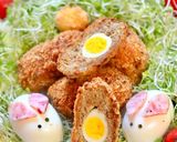 巣ごもり風スコッチエッグ ウサギ付き作り方6写真