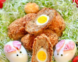 巣ごもり風スコッチエッグ　ウサギ付き作り方6写真