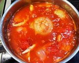 チキン丸ごと圧力鍋でトマトスープマカロニ作り方11写真