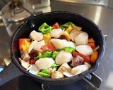 簡単！帆立貝柱のアヒージョ作り方7写真