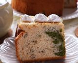 桜と抹茶のシフォンケーキ作り方13写真