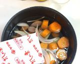 カレーみたいなウインナーポテトの味噌汁作り方14写真