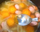 カレーみたいなウインナーポテトの味噌汁作り方21写真