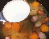 カレーみたいなウインナーポテトの味噌汁作り方23写真