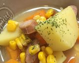 カレーみたいなウインナーポテトの味噌汁作り方27写真