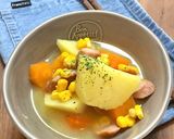 カレーみたいなウインナーポテトの味噌汁作り方34写真