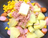 ウインナーツナポテトコーンバター★簡単作り方9写真