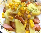 ウインナーツナポテトコーンバター★簡単作り方14写真