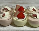 桜のレアチーズ風プリン作り方10写真
