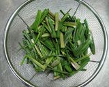 エシャレットの葉の味噌和え作り方1写真