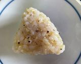 #玄米ご飯の#黒胡椒#おにぎり作り方1写真
