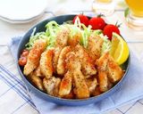 ボリューム満点！鶏むね肉のガリぽんバター作り方8写真