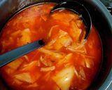 お昼にパパッと！キムチ酸辣湯うどん作り方2写真