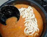 お昼にパパッと！キムチ酸辣湯うどん作り方4写真