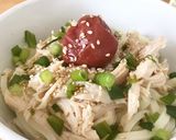 コンビニ食材で☆チキンと梅の旨塩うどん作り方5写真
