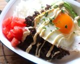 m簡単！鶏レバー入りロコモコ風丼作り方4写真
