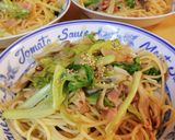 エンダイブとベーコンの和風ペペロンチーノ作り方6写真