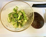 サーモンとアボのコチュマヨ☆ブルスケッタ作り方1写真