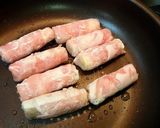 超簡単！白ネギの豚バラロール！！作り方4写真