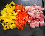 簡単！ビーフパプリカソテー作り方1写真