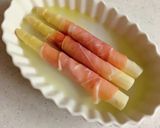 ホワイトアスパラガスの生ハムチーズ焼き作り方6写真