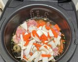 松茸のお吸い物を使った炊き込みご飯作り方3写真