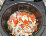 松茸のお吸い物を使った炊き込みご飯作り方3写真