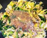 白菜と牛肉スライスのオイスターソース炒め作り方7写真