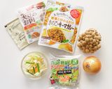 大豆ミートときのこのキーマカレービーフン作り方1写真