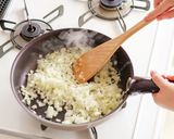 大豆ミートときのこのキーマカレービーフン作り方3写真