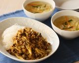 大豆ミートときのこのキーマカレービーフン作り方6写真