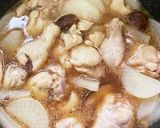 お汁も美味しい！鶏肉と大根の煮物作り方5写真