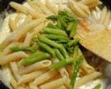 ブルーチーズソースのペンネ・エリンギ＆アスパラ__Penne with Blue Cheese Sauce, with Eringi & Asparagus作り方7写真