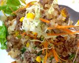 焼肉のたれで牛肉チャーハン★カフェ風簡単作り方1写真