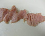 細切り鶏むね肉とピーマンの中華炒め作り方1写真
